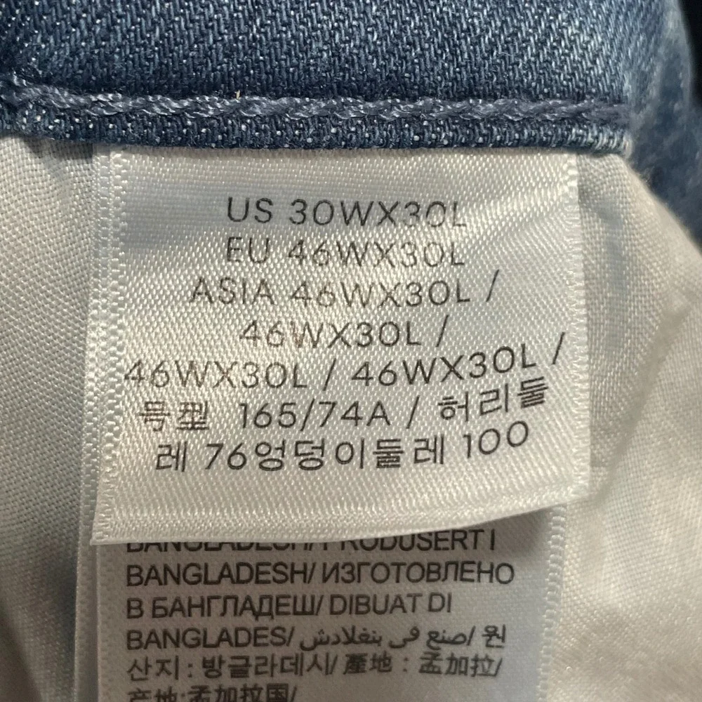 Calvin Klein Jeans Mens 30x30‎ Straight Medium Wash High Stretch Denim